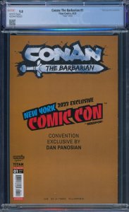 Conan The Barbarian #1 CGC 9.8 NYCC Exclusive Virgin Variant Titan Comics 2023