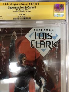 Superman: Lois & Clark (2015) #1 (CGC 9.8 WP SS) Signed Tony Daniels