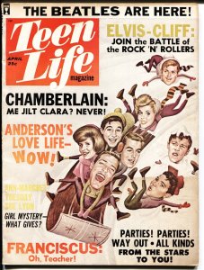 MAG: Teen Life 4/1964-Publication House-Beatles-Elvis pin-up-Cliff Richard