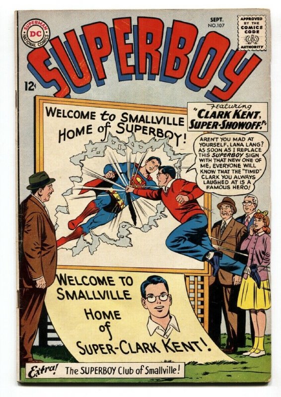 SUPERBOY #107-1963-smallville-DC SILVER AGE-vg+