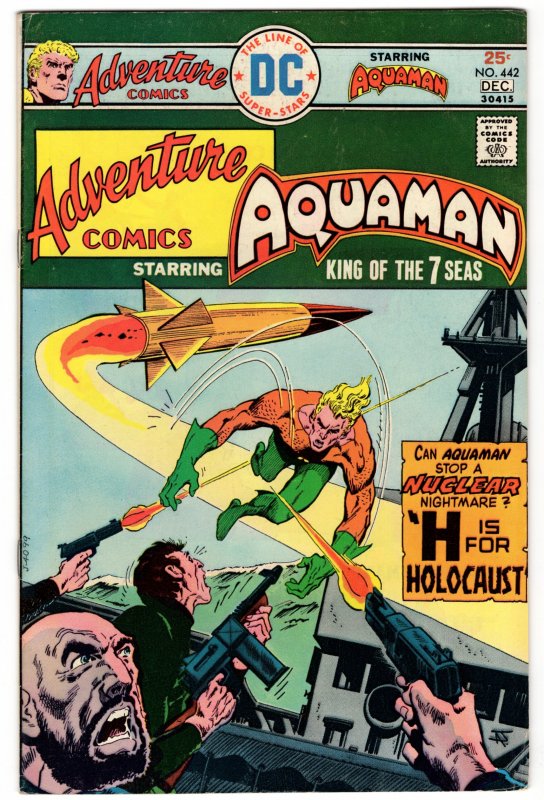 ADVENTURE COMICS #442 (VF-) AQUAMAN Jim Aparo Classic Bronze Age DC