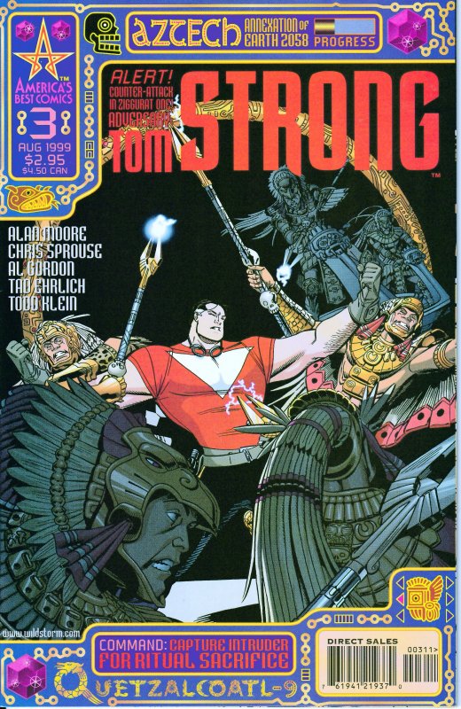 Alan Moore's Tom Strong # 3,4,5,6 Alternate Dimensions and Times Past !