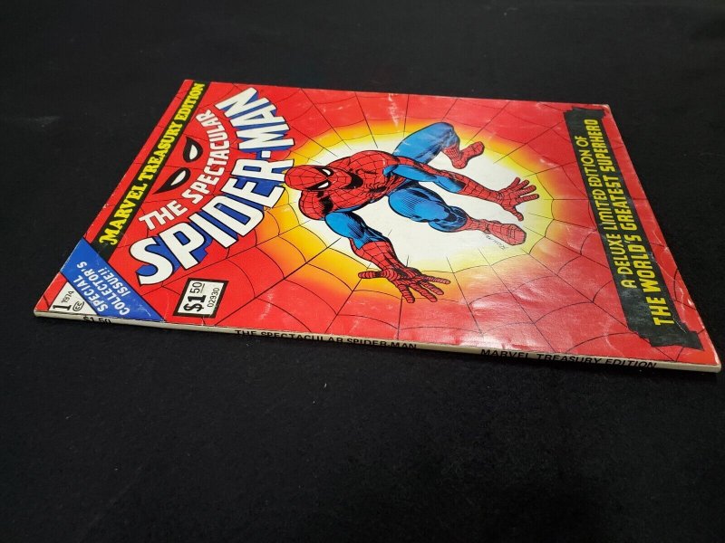 Marvel Treasury Edition #1 SPECTACULAR SPIDER-MAN Lee Ditko Kirby Romita 1974 FN