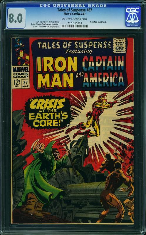 Tales of Suspense #87 (Marvel, 1967) CGC 8.0