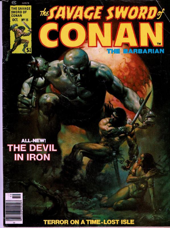 Savage Sword of Conan #15 - Early Conan Magazine - 5.0 or Better