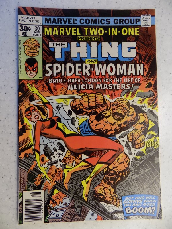 MARVEL TWO-IN-ONE # 30 THING SPIDER-WOMAN JESSICA JONES ACTION ADVENTURE