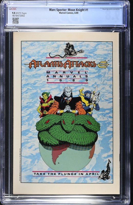 Marc Spector: Moon Knight #1 (6/89) Graded CGC 9.8