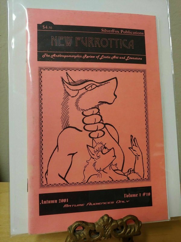 New Furrottica OOP HTF Vol1 No 10 Furry Anthropomorphic Art Fanzine Adult 2001