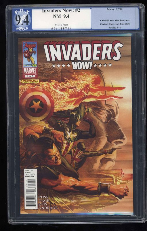 Invaders Now! #2 PGX NM 9.4 White Pages