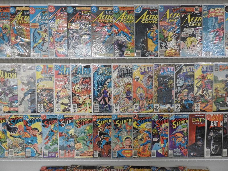 Huge Lot 120+ Comics W/ Action Comics, Batman, Superman, +More! Avg FN Cond!