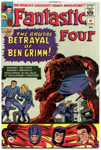 FANTASTIC FOUR #41, VF, Frightful Four, Jack Kirby, 1961, more FF in store, QXT