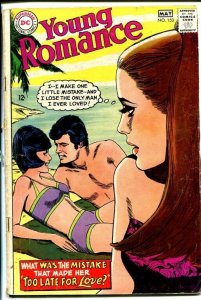YOUNG ROMANCE #153 1968-DC ROMANCE-BEACH COVER VG