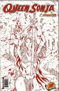 Queen Sonja #21 Vitorino Red Sketch Cover C (2011) Ltd to 400