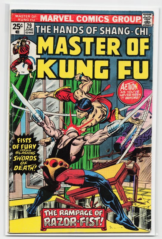 Master of Kung Fu #29 (1975) Master of Kung Fu / Shang-Chi [Key Issue]