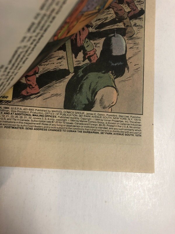 Conan (1984) # 161 (NM) Canadian Price Variant (CPV)  ! 9.8 Sells For 200$