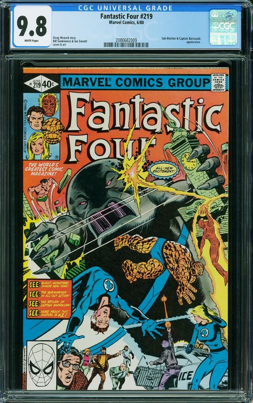 Fantastic Four #219 (Marvel, 1980) CGC 9.8 - Highest Graded!