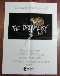 1986 THE DREAMERY Eclipse Comics 17x23 Promo Store Poster VG+ 4.5