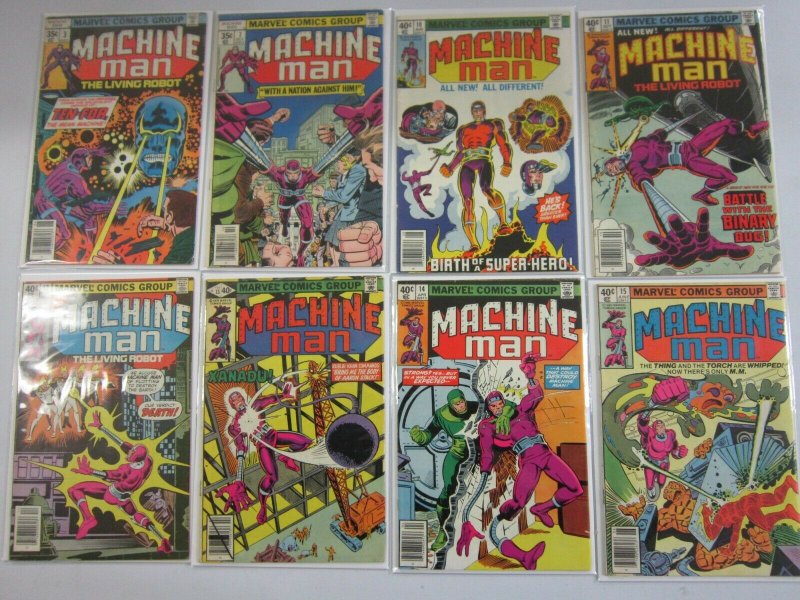 Bronze age Machine Man lot 8 different from #3-15 (1978-80 1st Series)