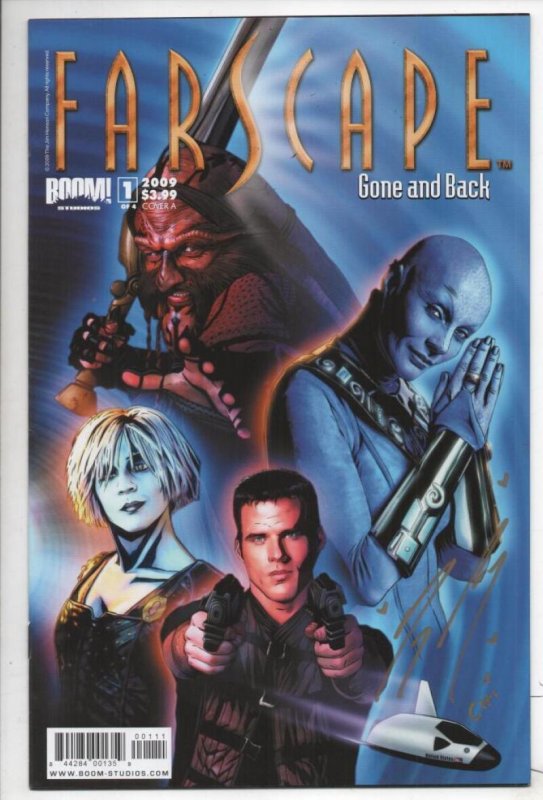 FARSCAPE Gone and Back #1 A, NM- Signed Gigi Edgley, Sci-Fi Crichton Aeryn 20