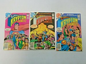 Superman The Krypton Chronicles Set #1-3 6.0 FN (1981) 