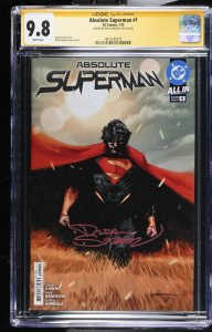 ABSOLUTE SUPERMAN #1 DC 2024 1ST PRINT RAFA SANDOVAL SIGNED CGC SS 9.8 NM