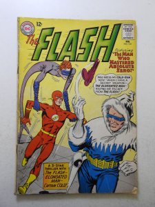 The Flash #134 (1963) GD+ Condition 2 in spine split, moisture stains