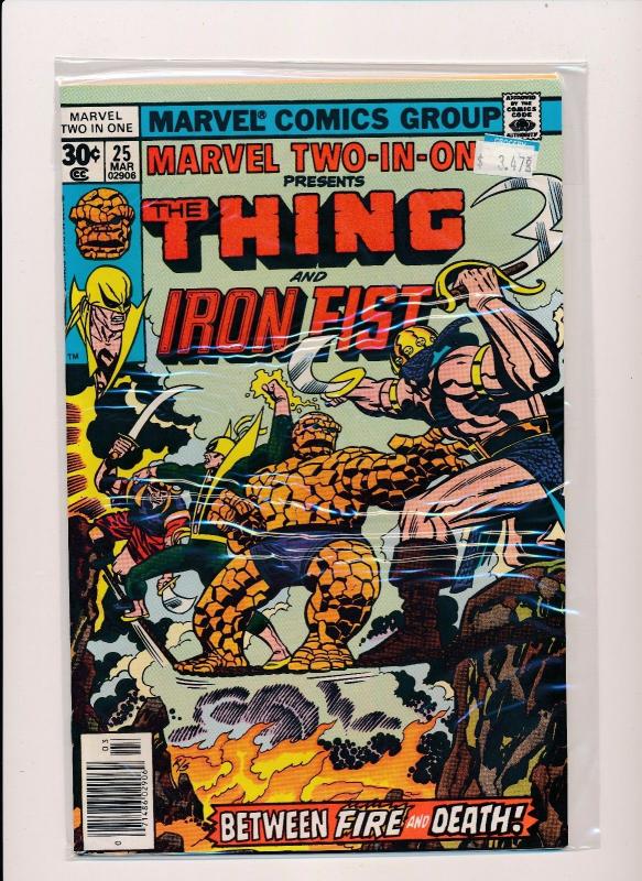 MARVEL TWO IN ONE-The THING & IRON FIST #25  F/VF(SRU247)