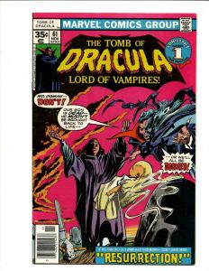 Tomb Of Dracula # 61 VF Marvel Comic Book Vampire Lord Blade Hunter Monster SN1