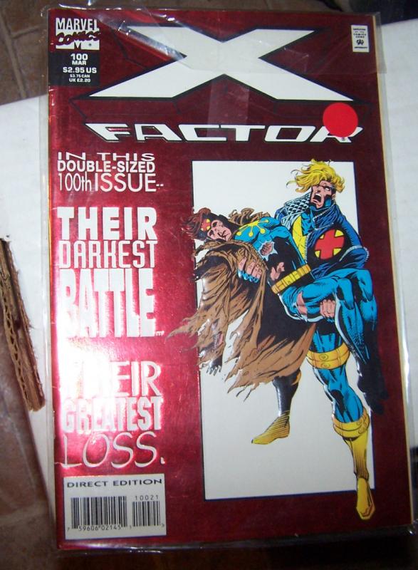X-Factor # 100  1994 marvel   RED FOIL COVER MADDOX DIES ? XMEN