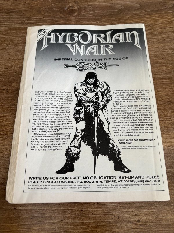 Conan Saga # 15 VG Marvel Comic Book Magazine Barbarian Red Sonja Kull 1 J308