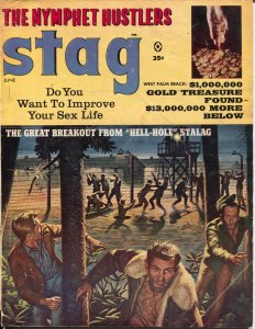 Stag 6/1965-Atlas-WWII POW's-Mort Kunstler-Gil Cohen-Sanson Pollen-pulp-VG 