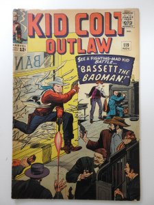 Kid Colt Outlaw #119 (1964) vs Bassett: The Badman! Cvr Tear Good+ Condition!