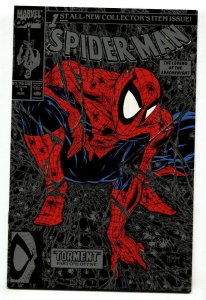 Spider-Man #1 1990  Silver Edition- Marvel Comics NM-