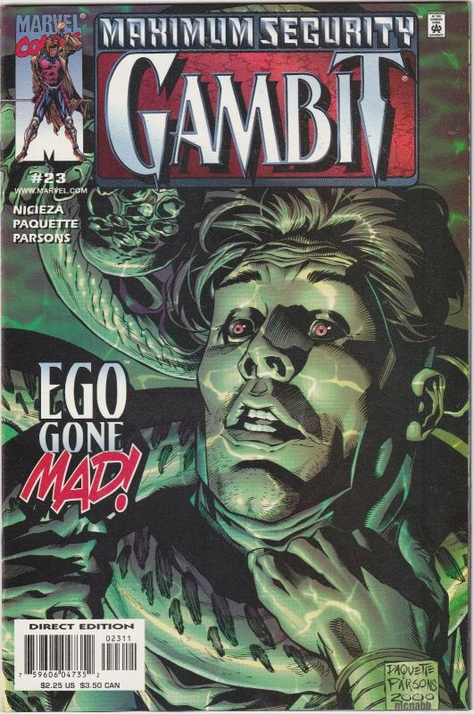 4 Gambit Marvel Comic Books # 1 8 17 23 X-Men Sabretooth Bullseye Ego AH3