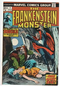 The Frankenstein Monster #9 (1974) Vs Dracula!