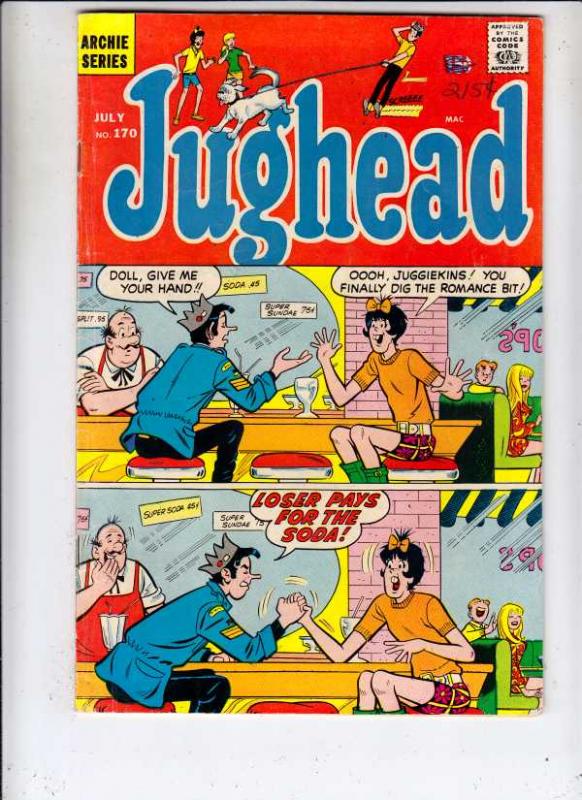 Jughead, Archie's Pal #170 (Jul-69) FN- Mid-Grade Archie, Betty, Veronica, Re...