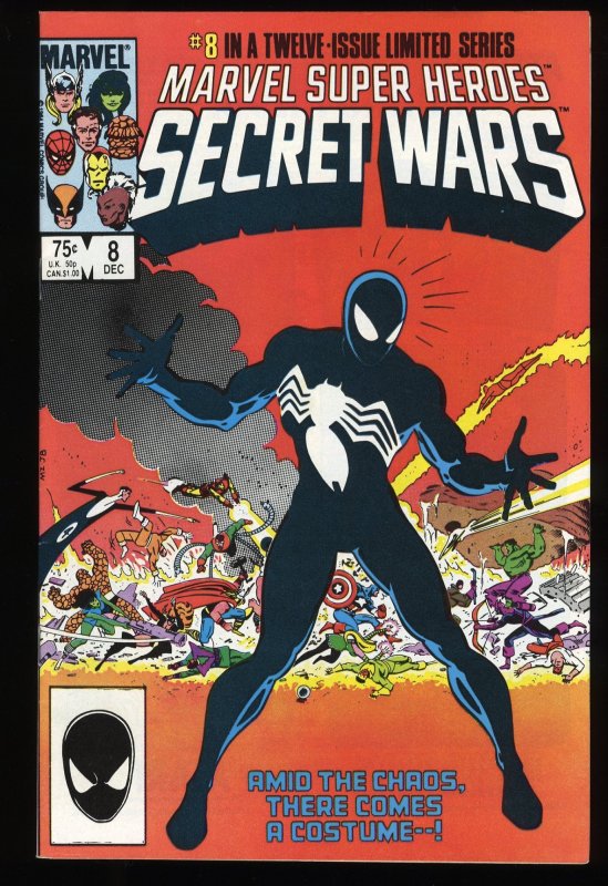 Marvel Super-Heroes Secret Wars #8 NM- 9.2 1st Symbiote Black Costume!