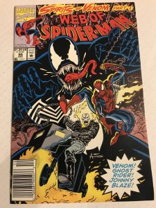 Web of Spider-Man #95 : Marvel 12/92 VF; Venom, Ghost Rider, NEWSSTAND