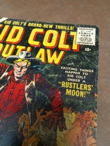 Kid Colt Outlaw 63 Marvel Atlas 1956 John Severin two gun wild Western Cowboy