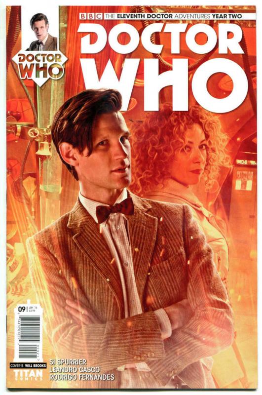 DOCTOR WHO #9 B, NM, 11th, Tardis, 2015, Titan, 1st, more DW in store, Sci-fi