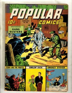 Popular Comics # 96 FN- Golden Age Dell Comic Book Dick Tracy Terry Annie NE4