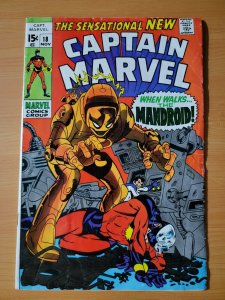 Captain Marvel #18 ~ VERY GOOD VG ~ 1969 Marvel Comics