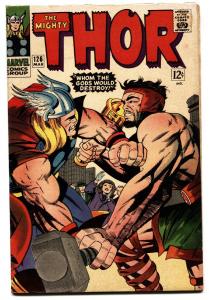 THOR #126 comic book JACK KIRBY 1966-MARVEL KEY ISSUE-HERCULES COVER-FN