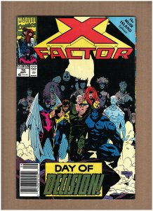 X-Factor #70 Newsstand Marvel Comics 1991 Muir Island Saga VF+ 8.5