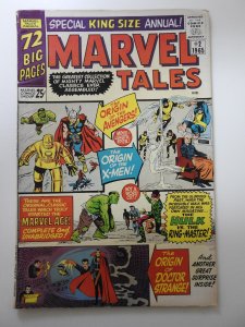 Marvel Tales #2 (1965) Origin of The Avengers & X-Men! Solid VG Condition!