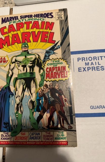 Marvel Super-Heroes #12 (1967)1st captain marvel and origin