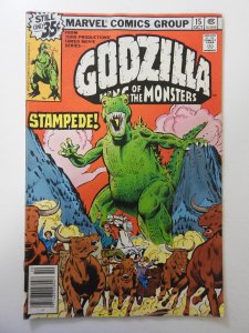 Godzilla #15 VG- Condition moisture stain
