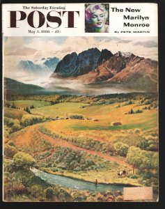 MAG: Saturday Evening Post 5/5/1956-The New Marilyn Monroe cover & story-Hist...