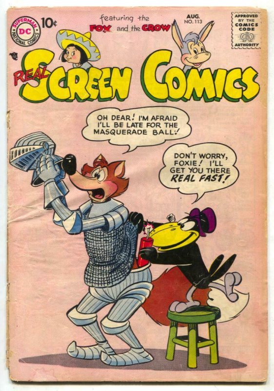 Real Screen Comics #113 1957- Fox & Crow G-