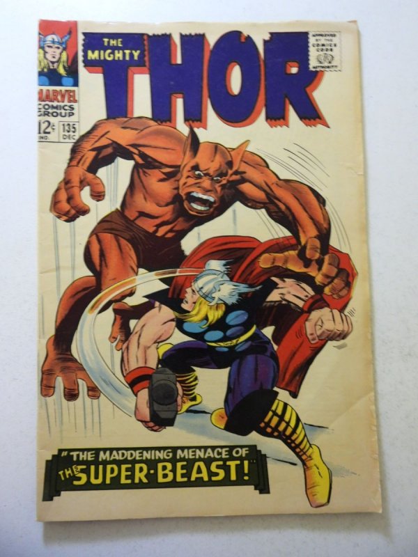 Thor #135 (1966) VG Condition moisture damage bc